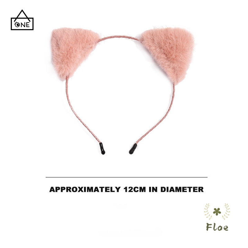 COD❤Korea Cute Cat Telinga Rambut Band Cuci Wajah Ikat Kepala Sederhana Tekan Rambut Klip Hiasan A one