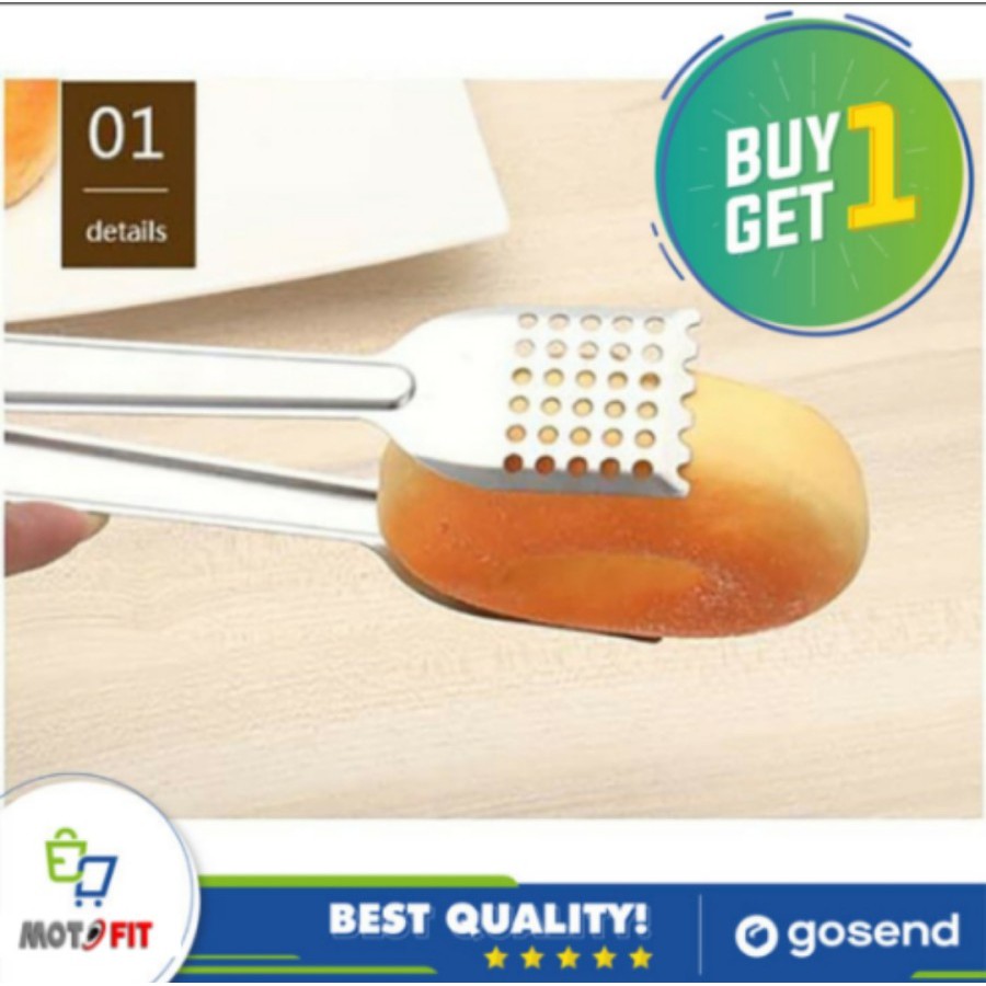 paket 2 pcs Penjepit Makanan Stainless BUY 1 GET 1 ANTI KARAT 1.0