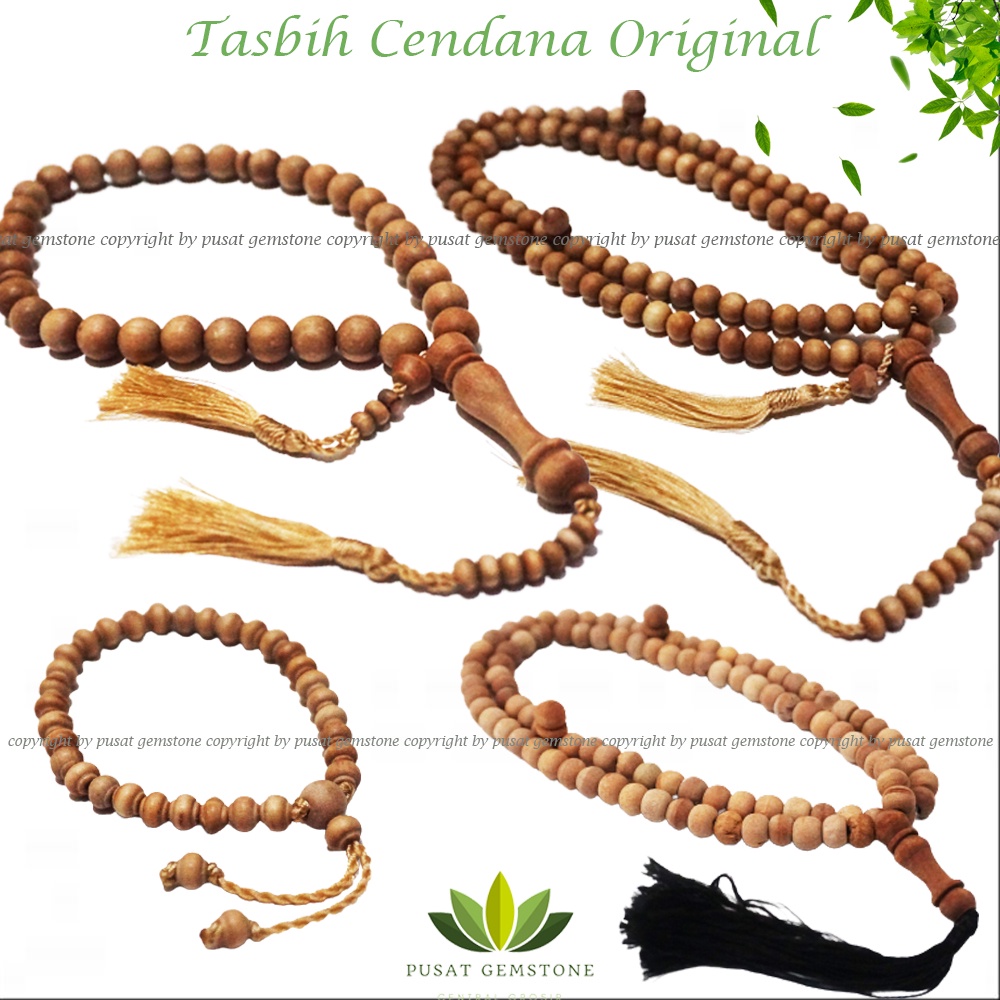 Tasbih Cendana kayu asli 99 butir