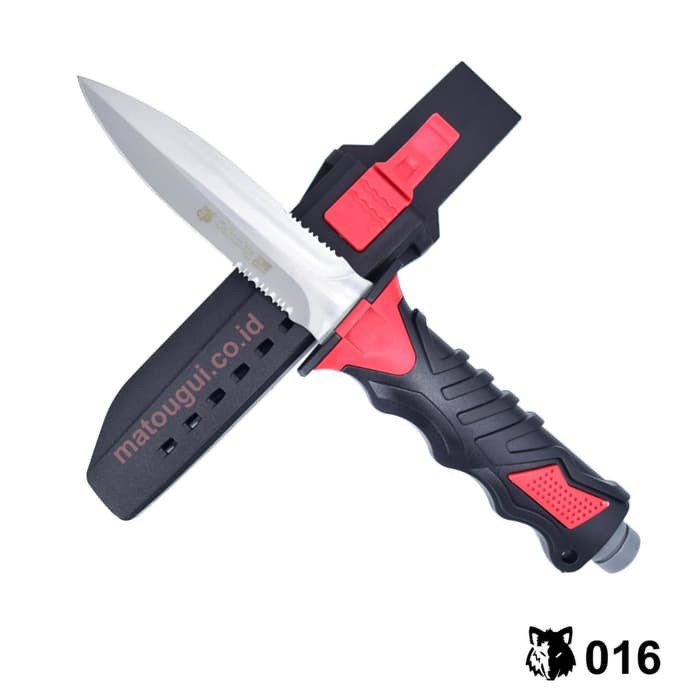 Grosir Pisau Selam Stainless 016/ Dive Knife/ Saber Knives/ Sangkur/ Survival Elegan