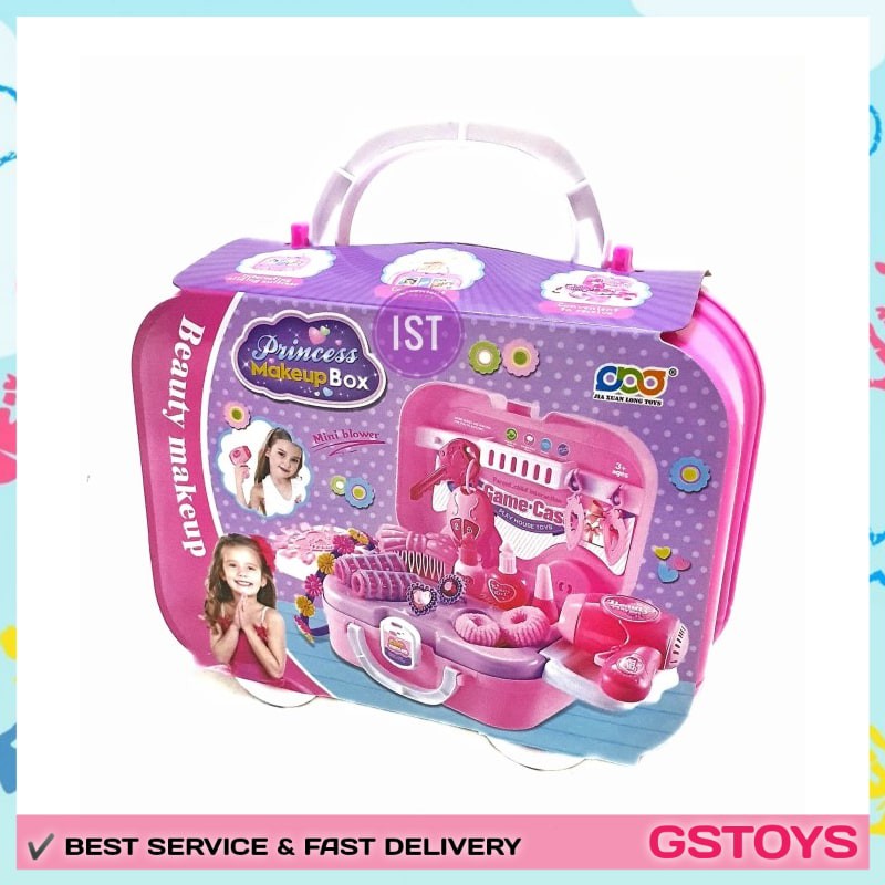Mainan Anak Perempuan Make Up Mainan Makeup Anak Mainan Beauty Princesss Make Up Box No.666-1168