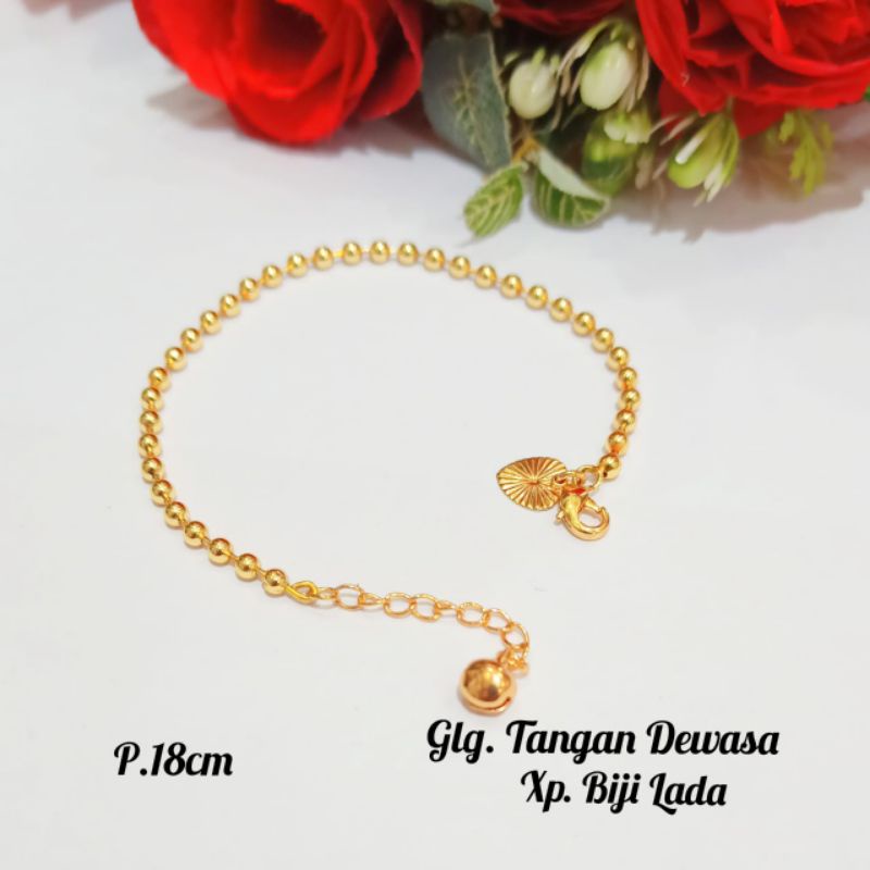 Gelang Tangan Dewasa&amp;Gelang kaki Dewasa,perhiasan Gold Dan Emas Korea tidak karat *COD*