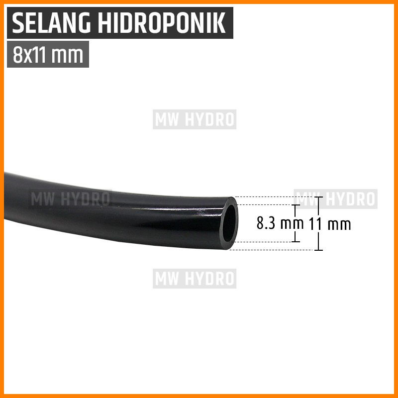 Selang PVC 8mm / 11mm - Fertigasi / Irigasi / Hidroponik / Sprayer