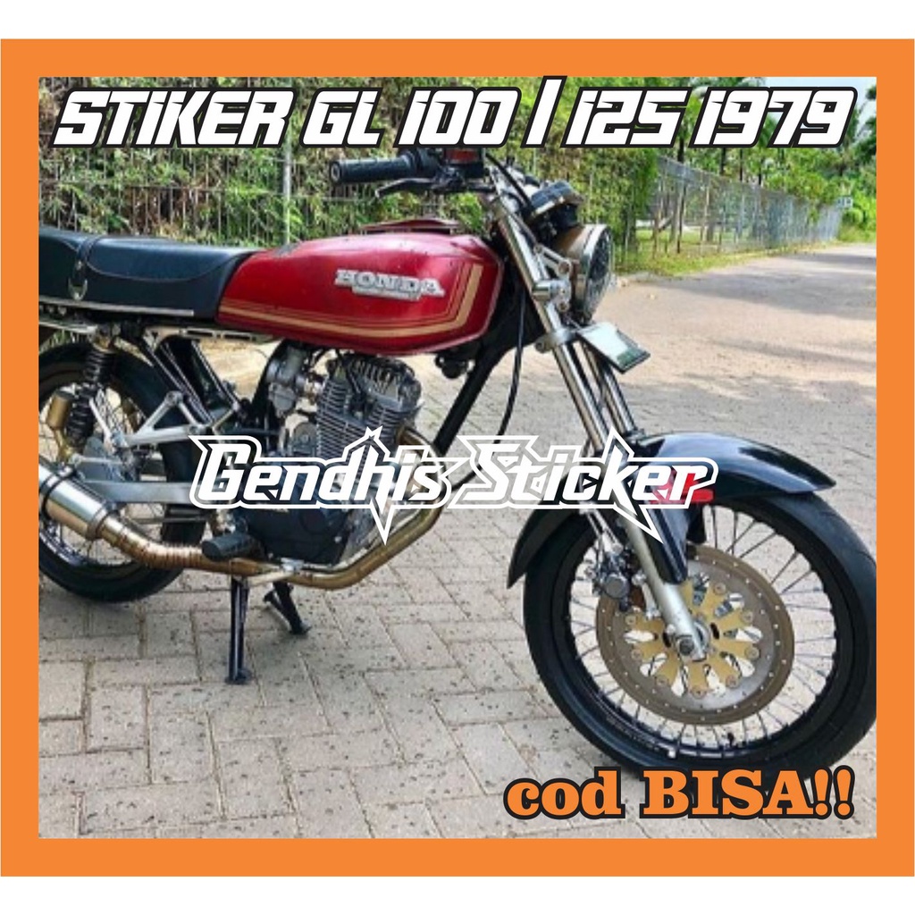 Striping Honda GL 100 / GL 125 tahun 1979 1980