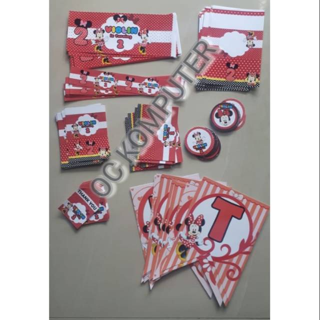 

Pesanan Label Dessert Table Tema Minnie Mouse Merah