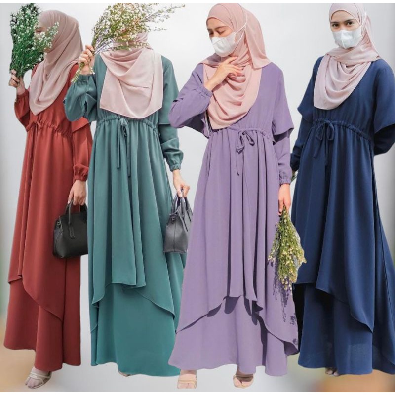 AZIMA DRESS CRINKLE AIRFLOW MURAH