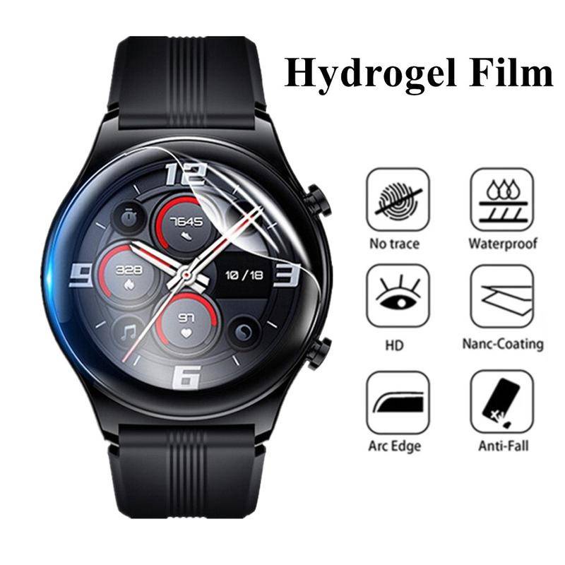 1-2pcs Film Hydrogel 3D Pelindung Layar Smartwatch Huawei Honor GS 3