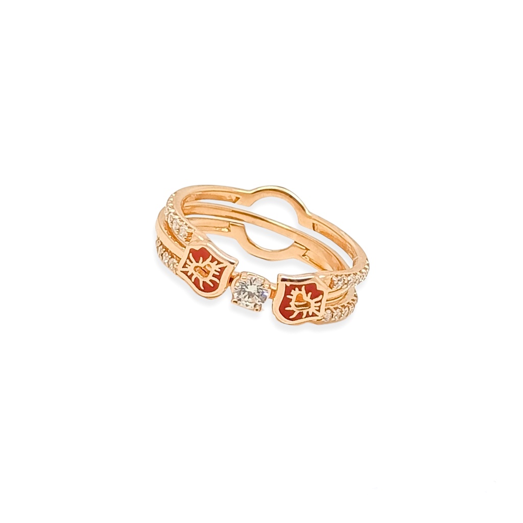 Cincin Rosegold Betty Boop XOXO Love Collection RI210640 755 18K SDW Gold