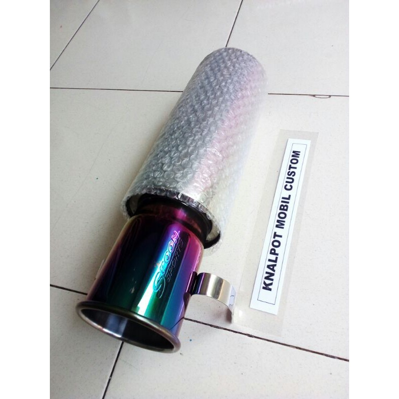 knalpot mobil racing spoon panjang for all mobil