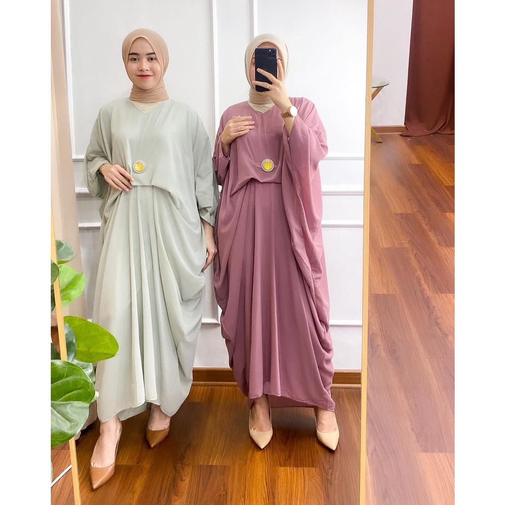 PLAIN KAFTAN / KAFTAN RAYA / KAFTAN LEBARAN