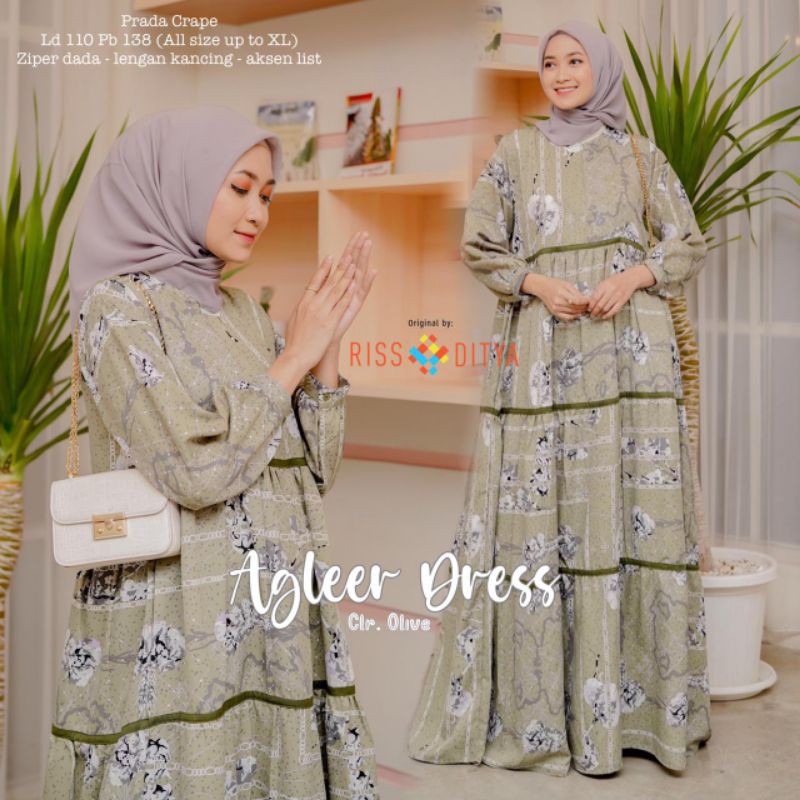 AGLEER DRESS ORI RSD HIJAB