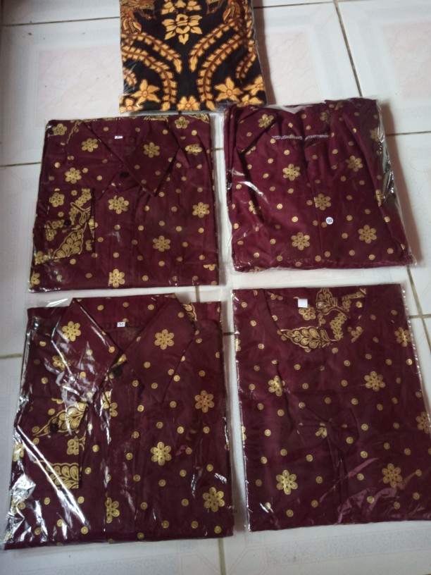 Batik Couple Keluarga Sania Ruffle Ori Ndoro Jowi Dnt Matahari Merah