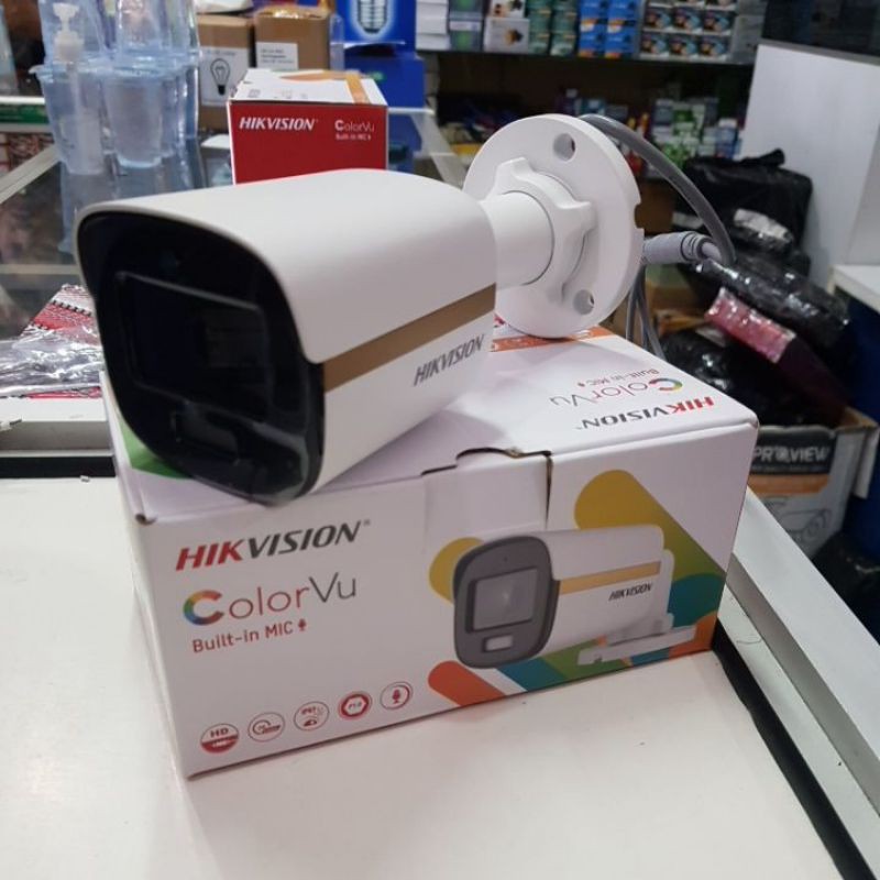 camera hikvision color vu + audio outdoor DS-2CE10DF3T-FS