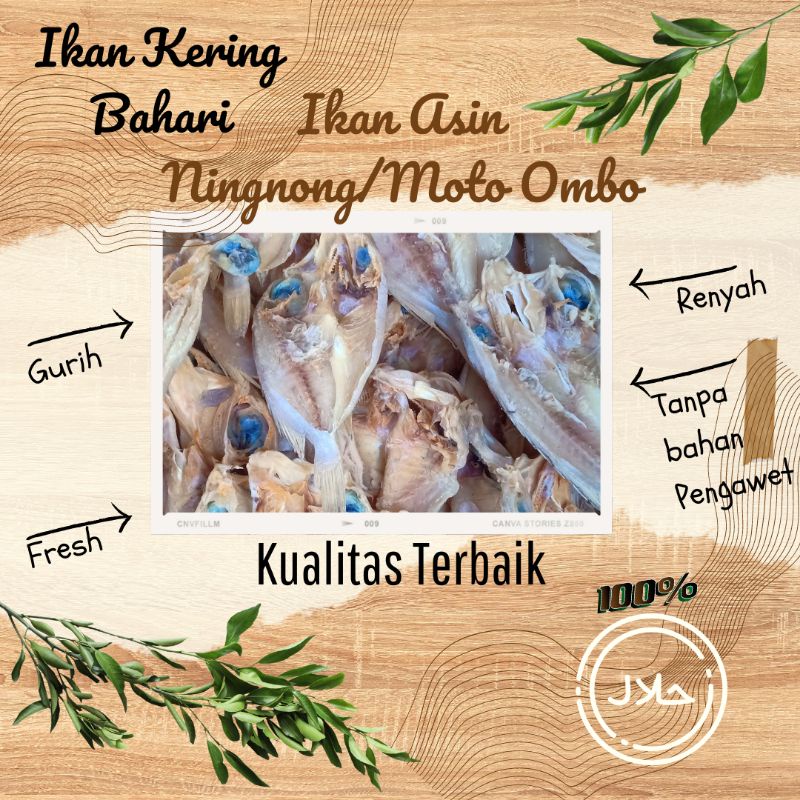 

[TERLARIS] IKAN ASIN NINGNONG/IKAN ASIN MOTO OMBO