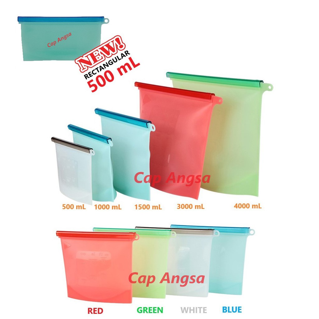 SILICONE ZIPLOCK FOOD GRADE STORAGE BAG KANTONG PLASTIK MAKANAN SILIKON SILICON ZIP LOCK SOUS VIDE