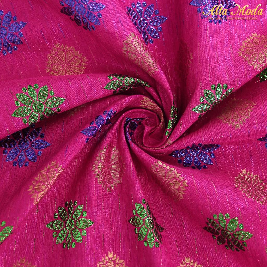 

Alta Moda Songket Motif Palembang Fanta Hijau - Biru Elektrik (1M)