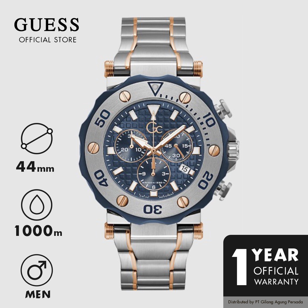 Jam Tangan Pria Guess Original Gc DiverCode Chrono - Y63001G7MF