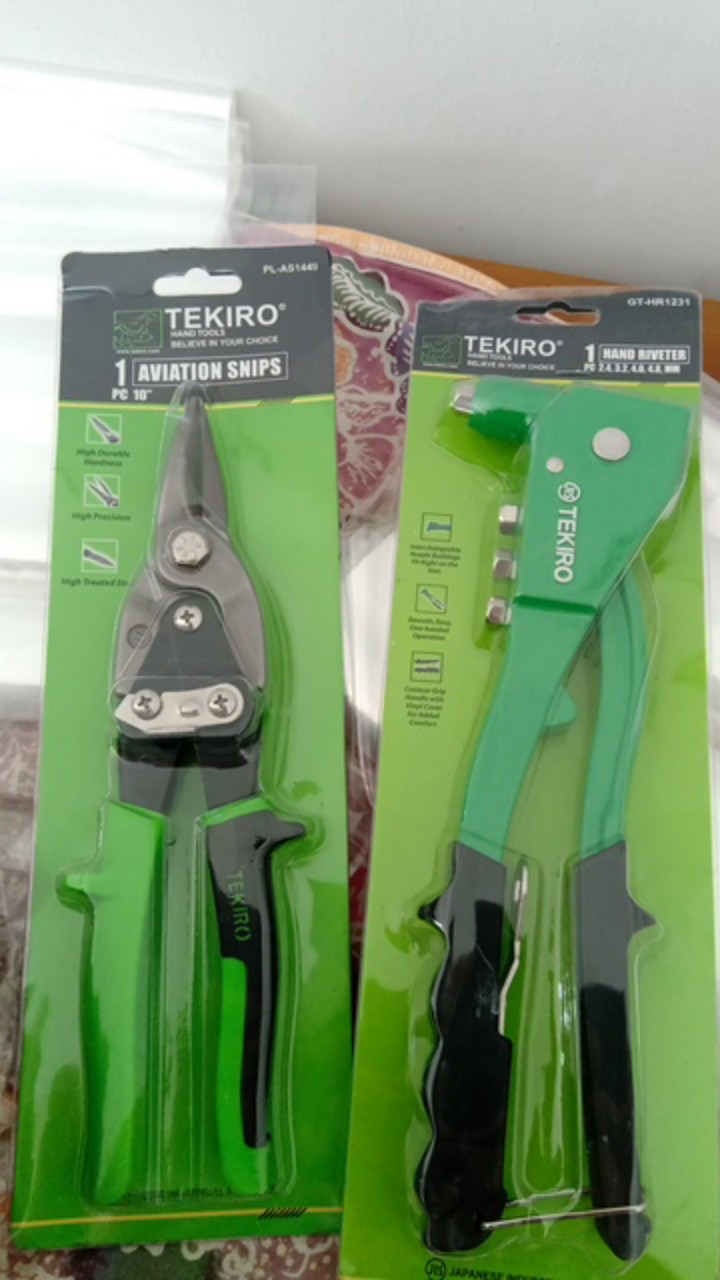 Tang Rivet Tekiro Gt-hr12321 (hijau) Mgj
