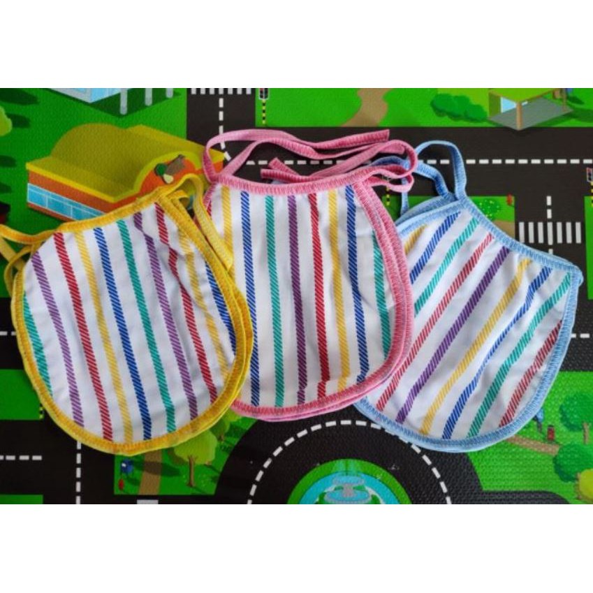 6 PC TADAH ILER / tatakan makan /tadah liur /alas dada / slabber /celemek bayi / Celemek Makan Liur Bayi