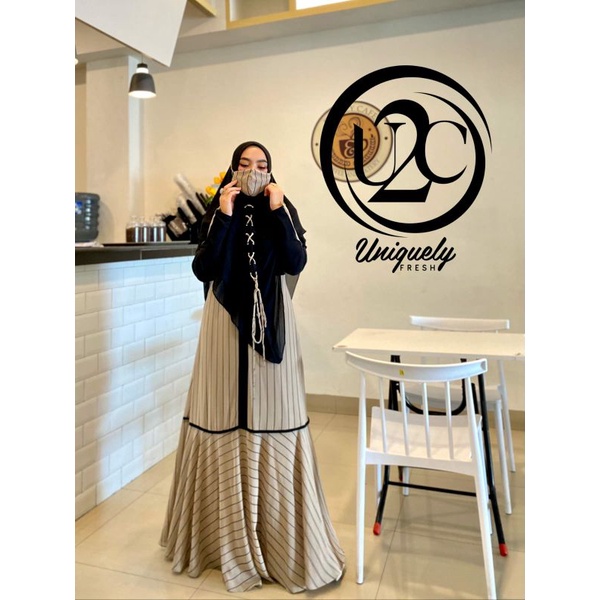 Premium Zanitha Syari ORI by U2C / Dress Katun / Gamis Set Syar'i / Gamis Pesta / Baju Syar'i Terbaru / Dress Syar'i / Muslimah Branded Wear-5