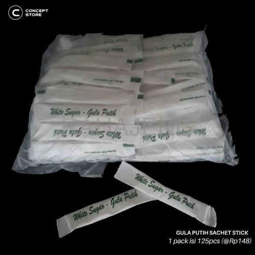 

ansell white sugar stick gula pasir putih stik sachet 8gr x 60 sticks