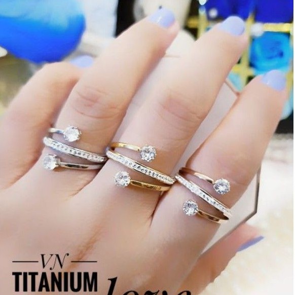 Titanium cincin wanita 2937