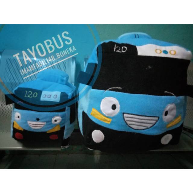 Boneka Tayo Bus Jumbo Free Tayo mini