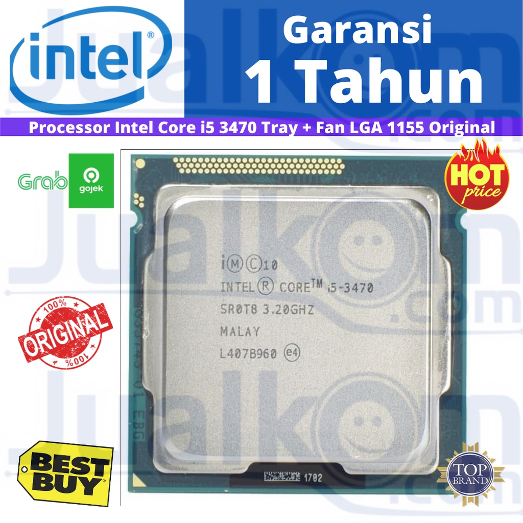 Processor Intel Core i5 3470 Tray + Fan LGA 1155 Original