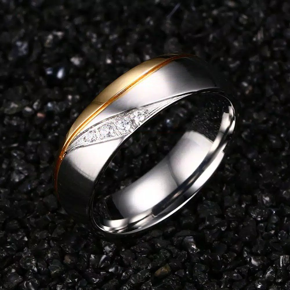 CINCIN COUPLE NADI CASSANDRA RING PRIA WANITA PERNIKAHAN KAWIN TUNANGAN WEDDING ENGAGEMENT PREMIUM TAHAN KARAT TIDAK LUNTUR