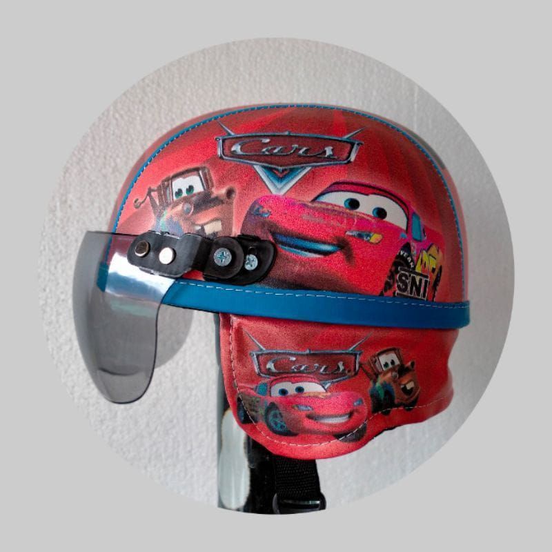 Helm Anak Motif Karakter Lucu