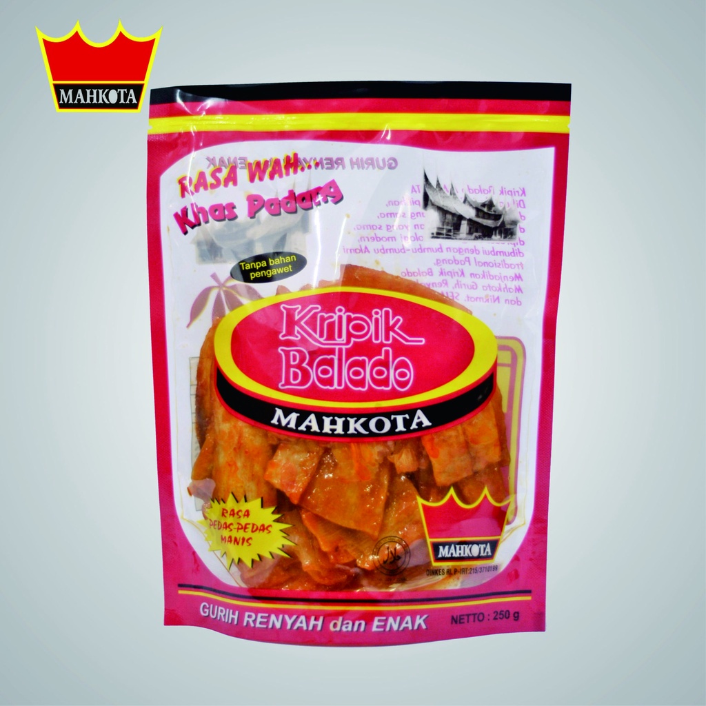 

Keripik Sanjai Balado Mahkota 400 Gram Kripik Sanjay Balado