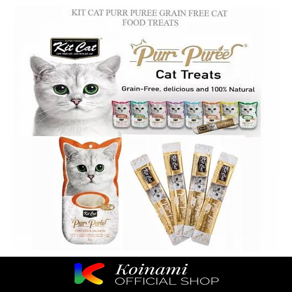 Kit Cat Purr Puree 1 Sachet 15gr - Snack Kucing - Snack Creamy Kucing - Cemilan Kucing - Cemilan Creamy Kucing