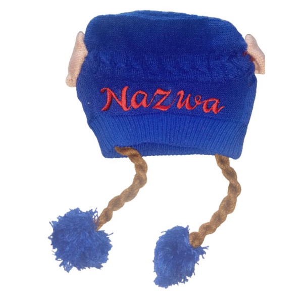 TOPI BAYI RAMBUT/KUPLUK KEPANG POMPOM GRATIS PASANG NAMA SUKA SUKA-7