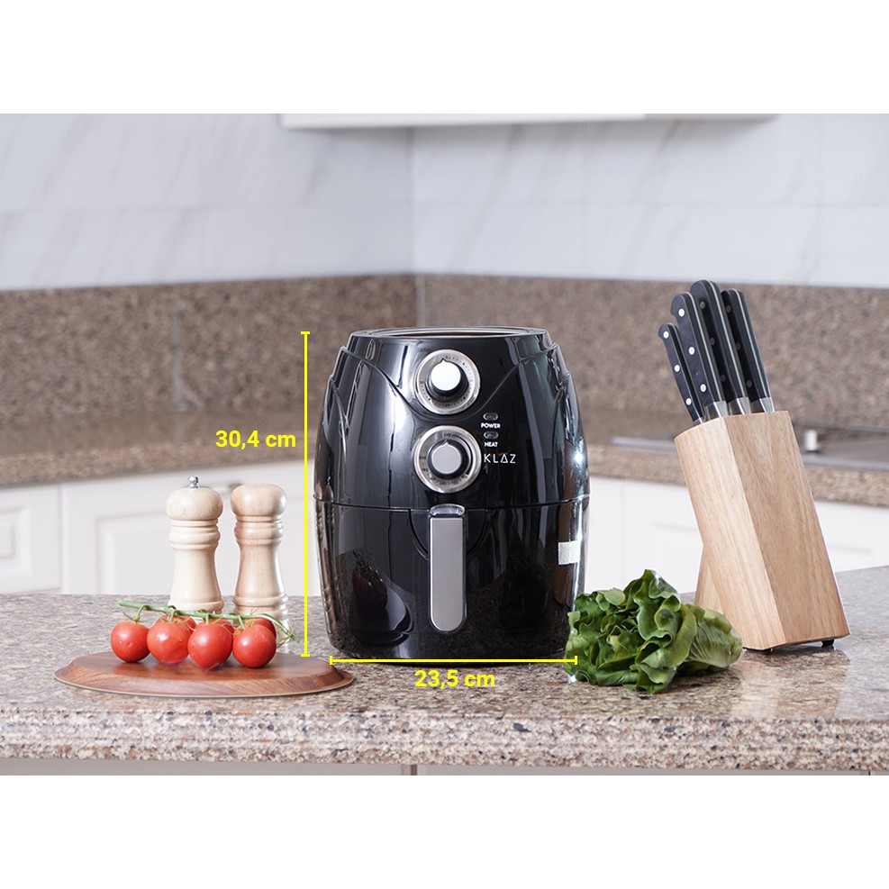 AIR FRYER 2.5L BLACK / PENGGORENGAN LISTRIK / KLAZ ALAT MASAK