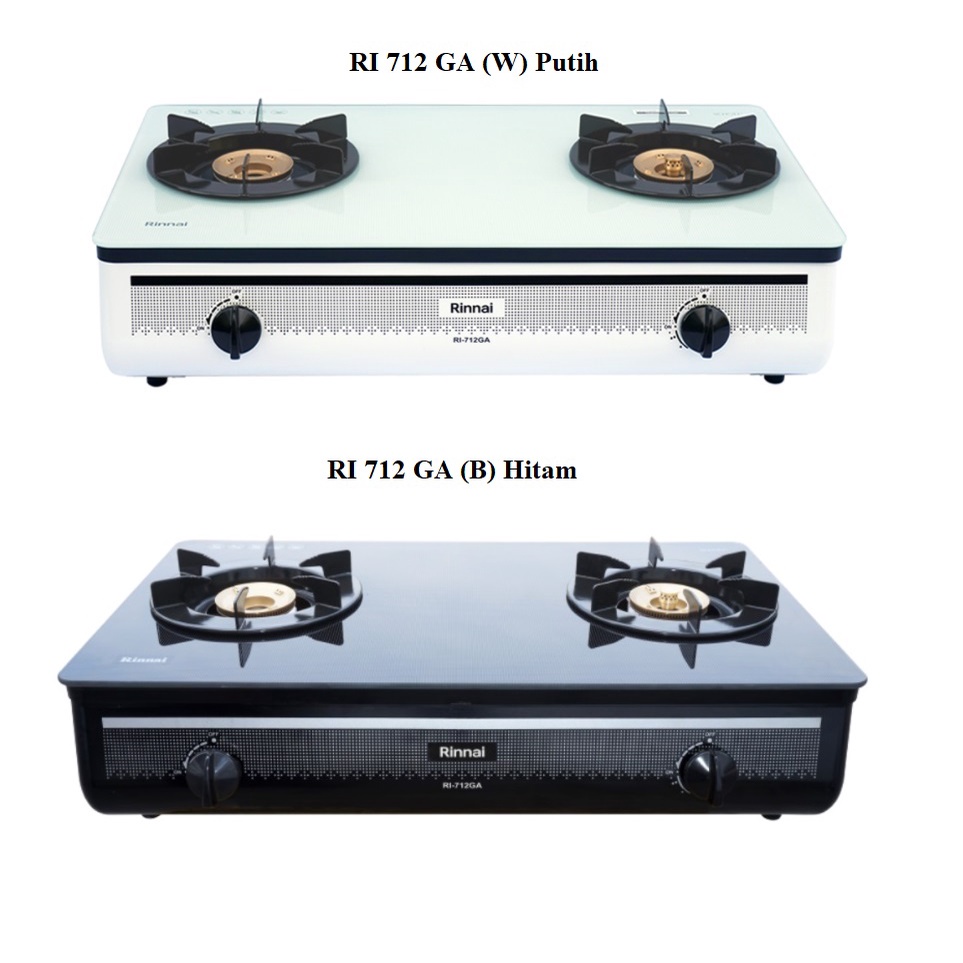 Rinnai Kompor Gas 2 Tungku RI-712GA / RI 712 GA  / RI712GA