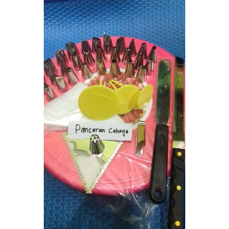 READY paket dekorasi kue, spuit kue, alat penghias kue terlengkap TERMURAH
