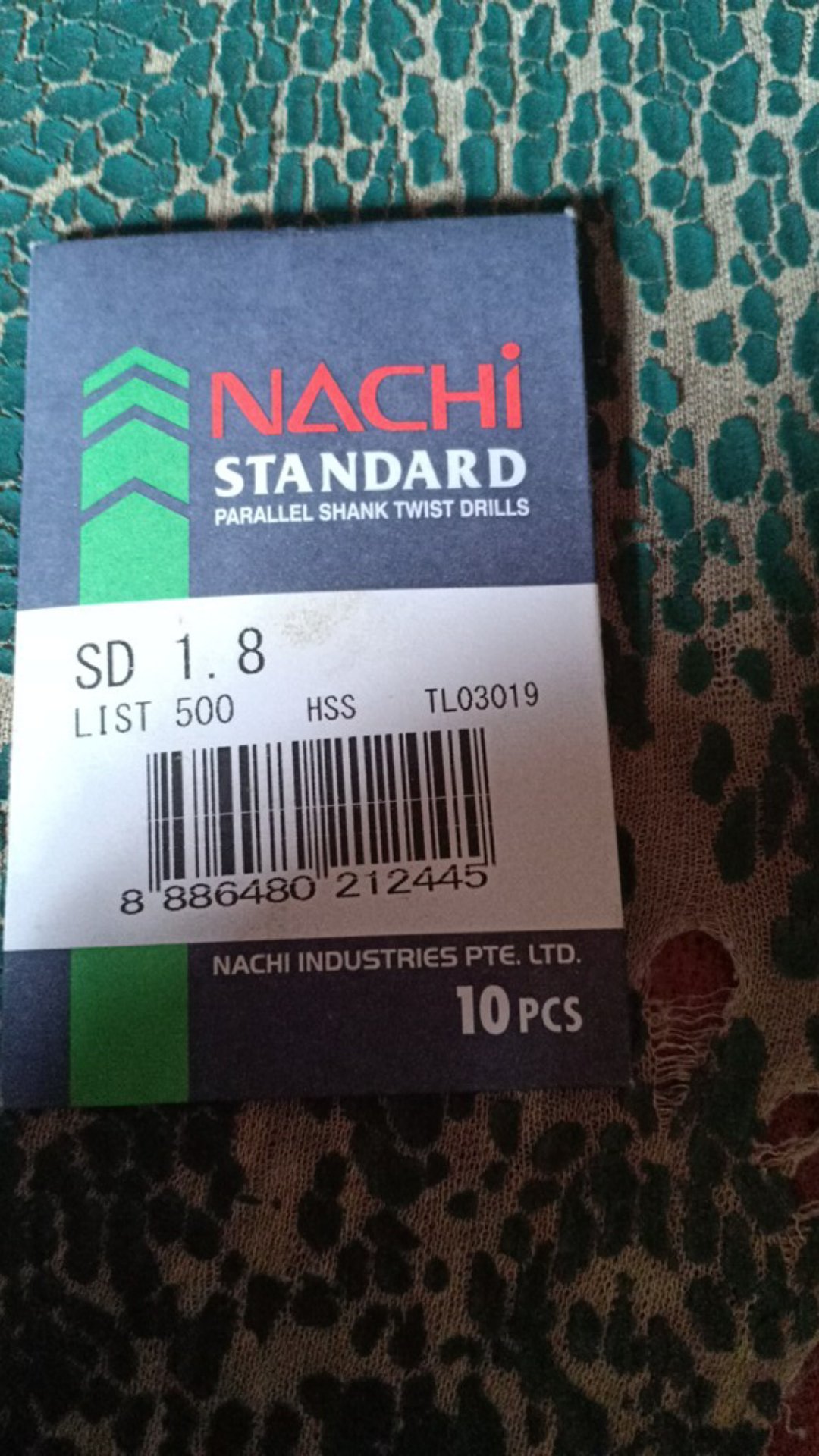 Mata Bor Besi Nachi Hss 1.8 Mm 1.8mm Straight Drills 1,8 1,8mm L/n 500