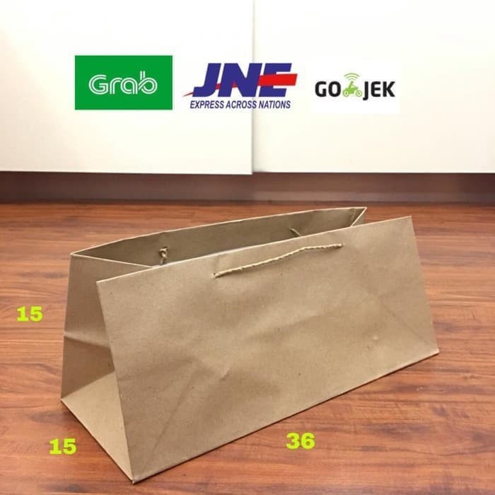 

Paperbag Tas Kertas Kraft Paperbag Brownies Polos 36x15x15