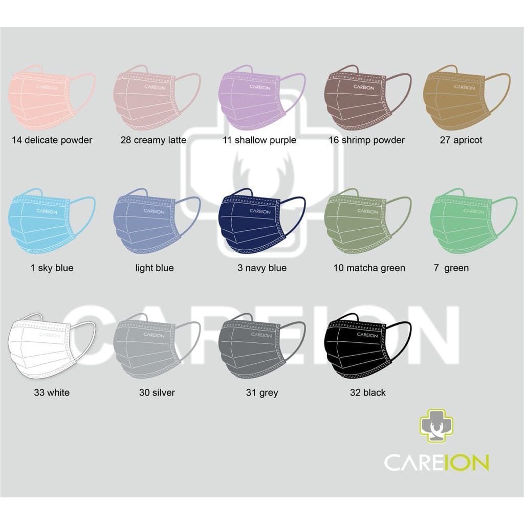 MASKER EARLOOP 4PLY CAREION / EARLOOP CAREION/ EARLOOP WARNA / MASKER CANTOL