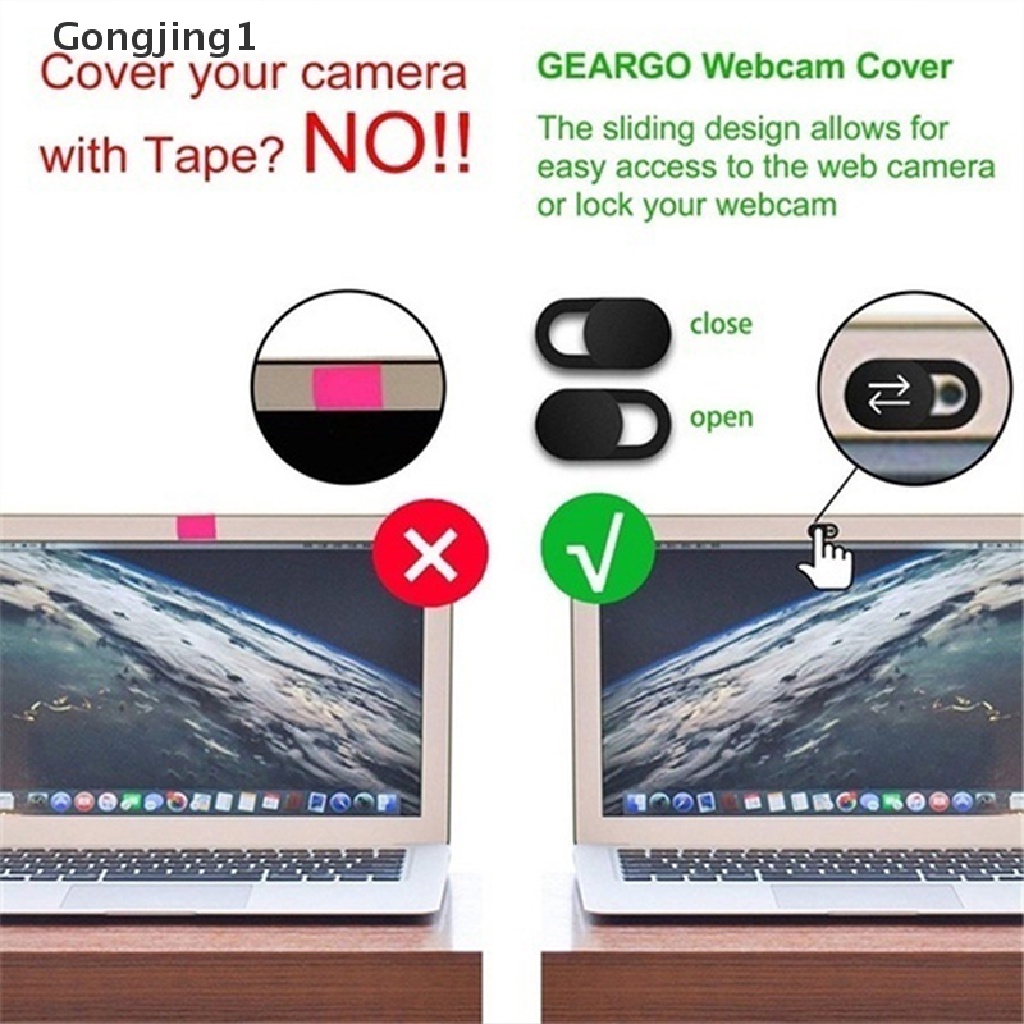 Gongjing1 Stiker Pelindung Privasi Ultra Tipis Untuk Webcam