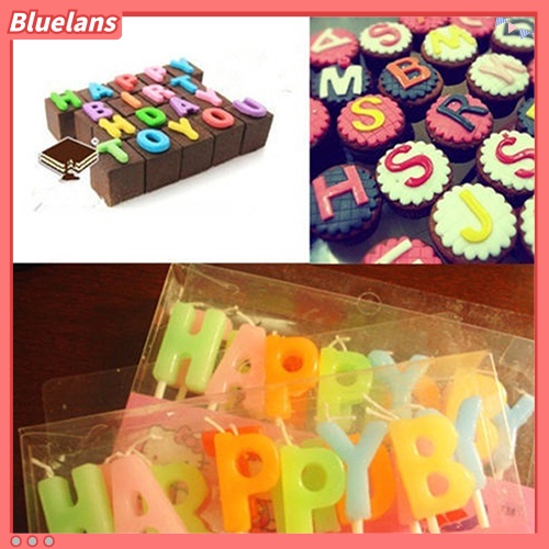 Bluelans Cetakan Kue / Coklat / Fondant Bentuk Huruf Alfabet Bahan Silikon