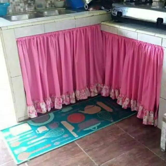 gorden kolong dapur poni bawah