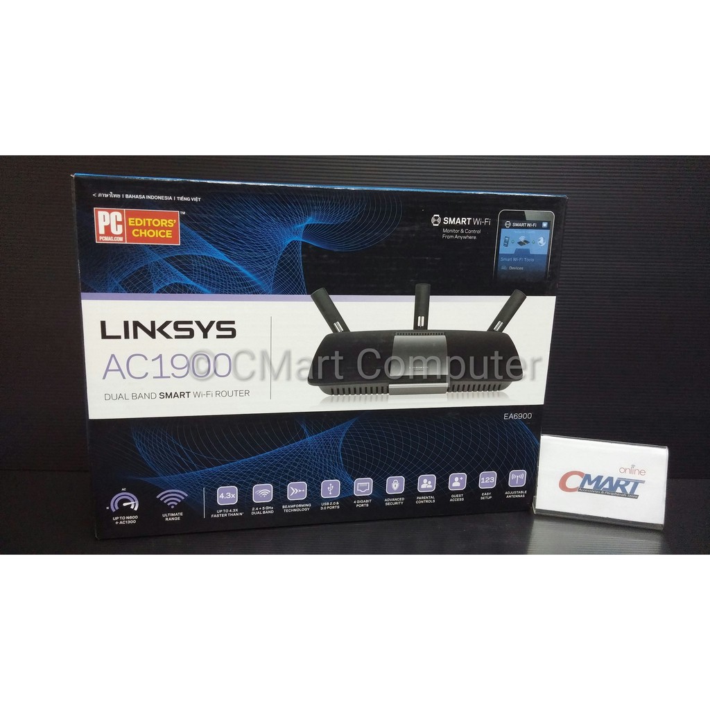 Linksys EA6900 AC1900 Dual Band WiFi Wireless Routers Wireles Router