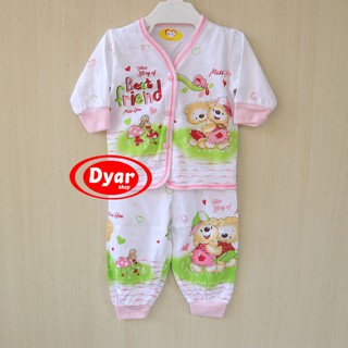  3  setel Setelan Bayi  Ikyu Love Baju bayi  panjang  