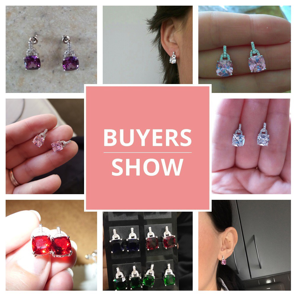 Anting Wanita Berlian Diamond Zirconia Perhiasan Silver Perak JA-012