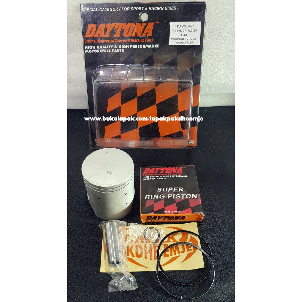 PISTON FIZR DAYTONA 50 PISTON SET FIZR FORCE 1 DAYTONA ORIGINAL OS 50 OVERSIZE 050 PISTON
