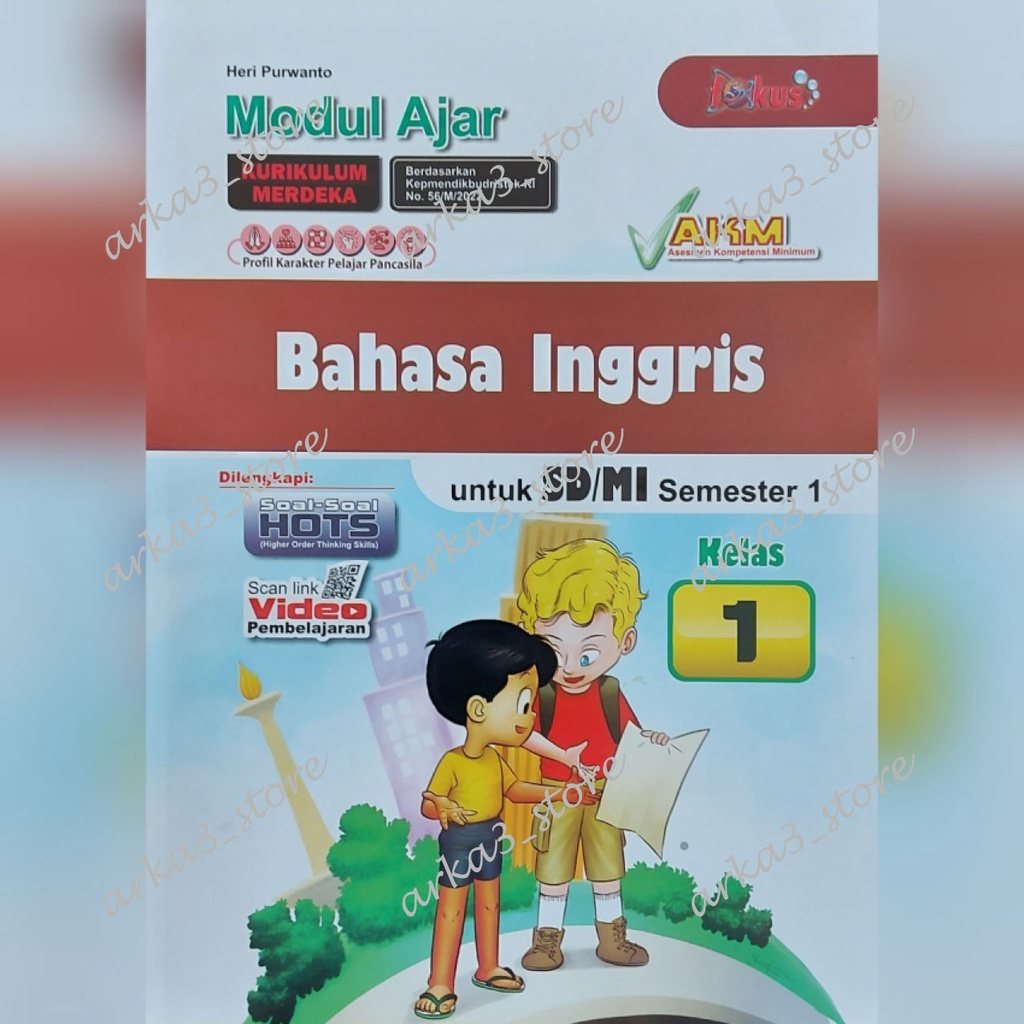 LKS Fokus Kurikulum Merdeka Bhs Inggris SD/MI Kls 1 Semester 1