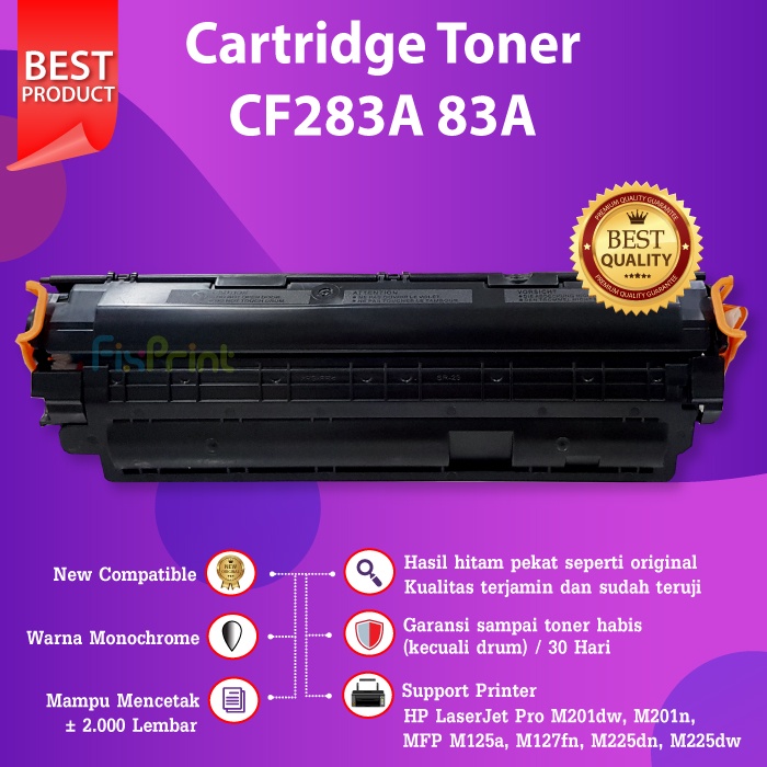 Cartridge Toner Compatible HP 83A CF283A Canon 137 337 737 Printer M201n M125a M127fnM127fw M225dn