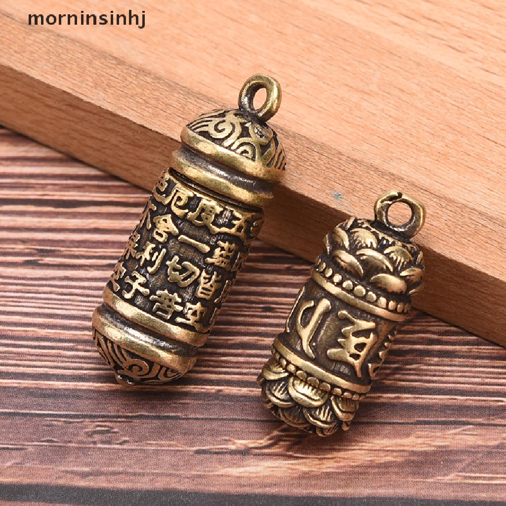 Mor Liontin Kalunggantungan Kunci Bentuk Silinder Hollow Bahan Kuningan Untuk Priawanita