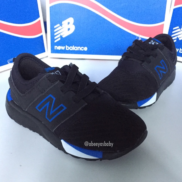 New Balance Kids 247 Black/Blue sz 26(15cm, 27.5(16cm)